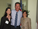 The leadership of the Task Force on Autism Spectrum Disorders. From left, Executive Director Tamara Demko and co-chairs Dan Marino and Jane Johnson
