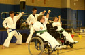 A karate demonstration was one of the highlights of SportsAbility's Indoor Activities and Resource Expo at Tallahassee Community College