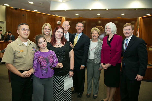 Stenio and Cheryl Govea brought their 11  year old daughter Jasmine to the Cabinet Meeting.  