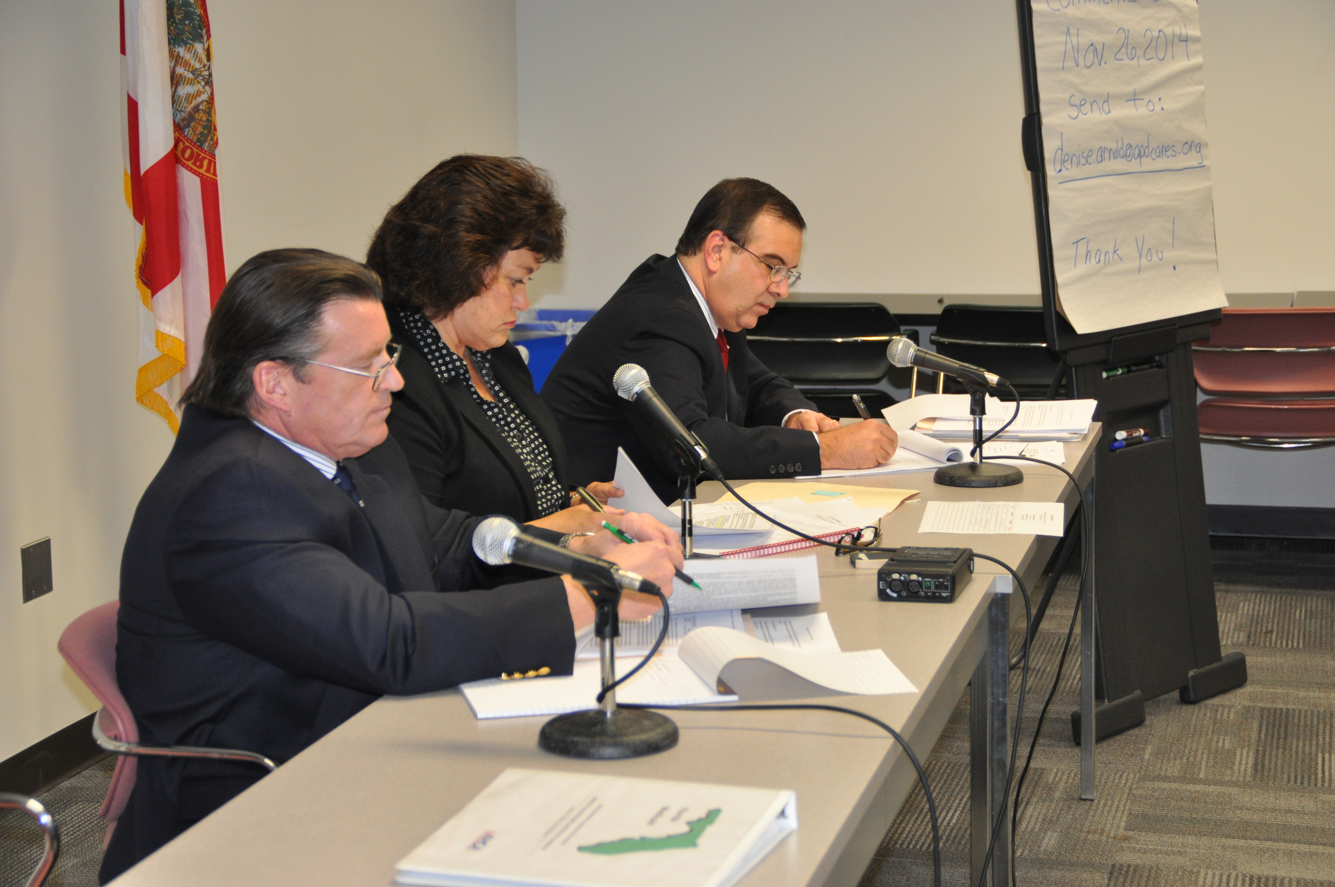 Deputy General Council Brian McGrail, Deputy Director of Programs Denise Arnold, and Senior Attorney David DeLaPaz chaired the iBudget workshop.