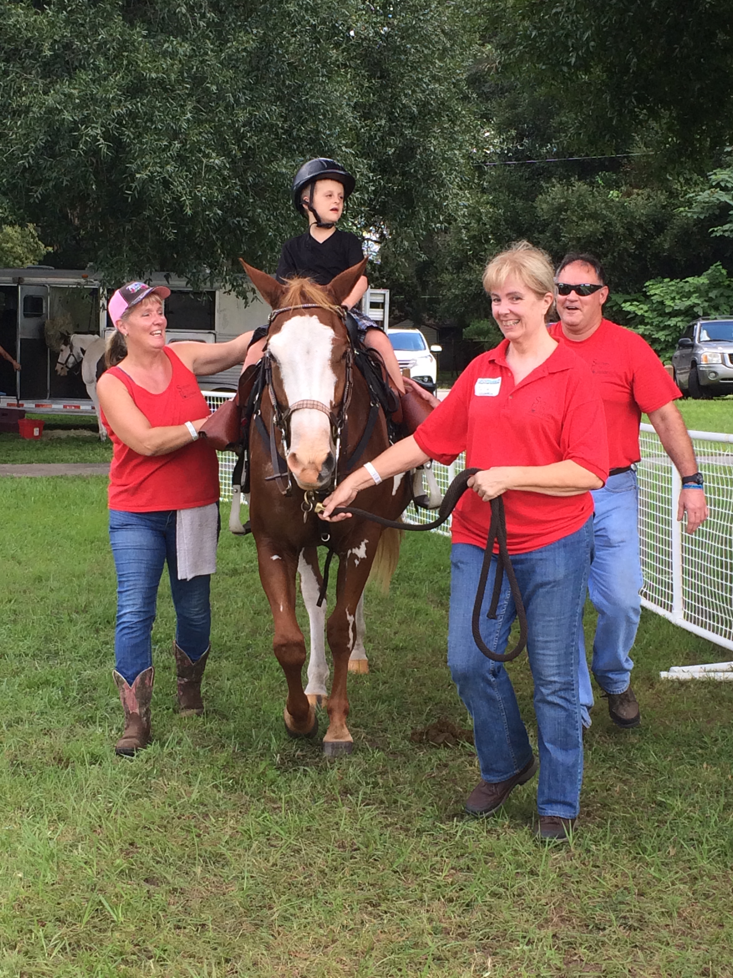 Therapeutic horseback riding was one of the many activities.