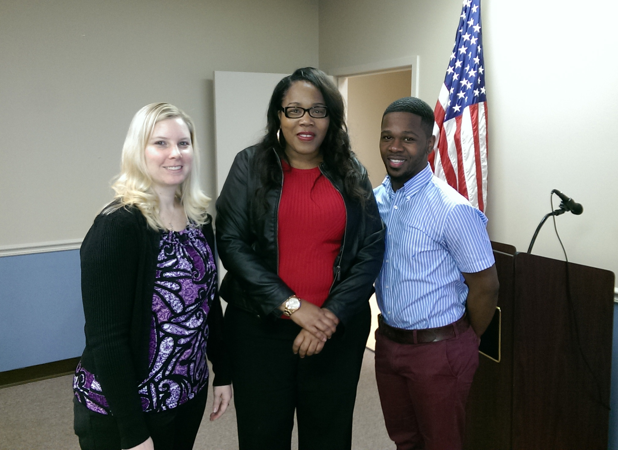 Erin Wade, Lowe’s HR Manager-Katrina Washington, NWR Employment Liaison-Tabari Holland, Lowe’s HR Manager.