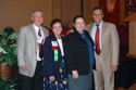 APD Director Jim DeBeaugrine joined other participating sponsors at the DMD Kickoff in Orlando. From left, DeBeaugrine, Able Trust President and CEO Sue Homant, Able Trust Executive Committee Chair Bridget Pallango, and VR Corporate Consultant Eladio Amores