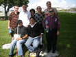 Standing, from left, Leslie Ordman, Adam Seuerstein, DMD Coordinator Cora Brown, John Seuerstein, Paul Seuerstein, and Ricardo Aruj. Seated, Gerald Mejia, left, and Kathleen Espinosa