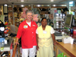 DMD participant Tarea Edwards, right, poses with her mentor behind the counter of the Lakeland Regional Medical Center gift shop