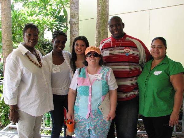 Area 15 was well represented at the kickoff. From left to right:  Mary Edwards, Rickesha Freeman, Jennifer Patino, Jack Henmy, Cassandra Gordon: front Paige Petronella