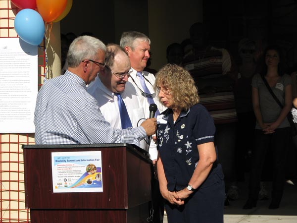 Carl Littlefield, Gary Gershowitz, and member Helen Dubois