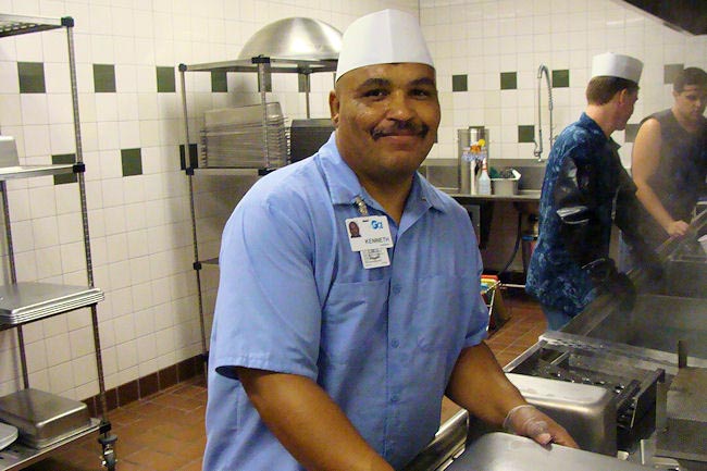 APD customer Ken Robinson works at the 7th Special Forces dining facility in Crestview