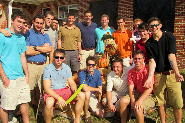 These members of Alpha Epsilon Pi fraternity at UF volunteered to help with Tacachale Center's Haunted House.  