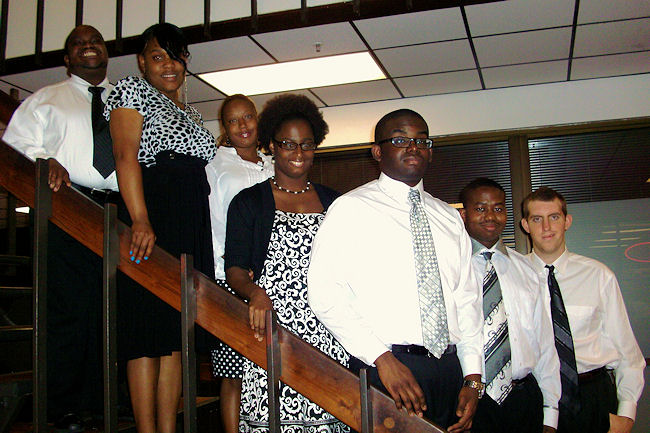 Jacksonville's seven Hope Academy Project SEARCH participants for 2012 are proud of their achievement. From left, Travis Johns, Alexandria Howard, Allesia Floyd, Kendyl Galloway, Greg Edwards, Jamal Lee, and Tyler Kernan. 
