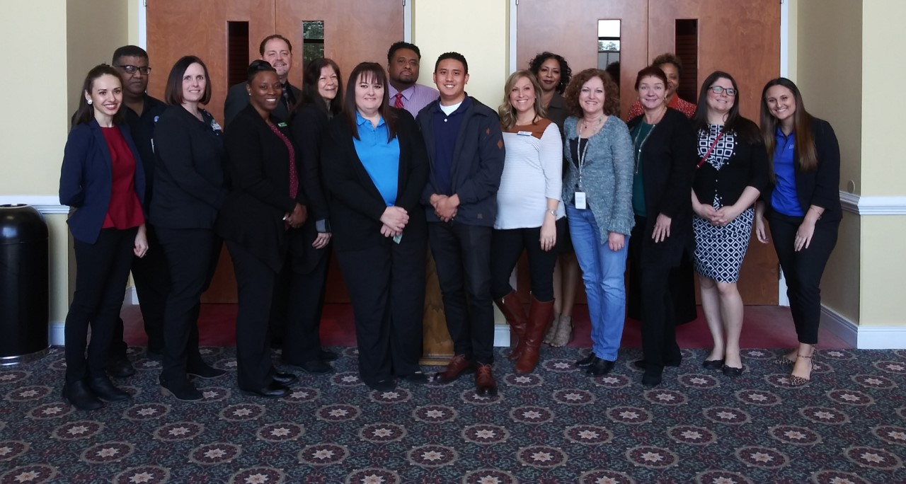 Representatives from Escambia county Schools, Hampton Inn Pensacola Beach, Naval Air Station, Goodwill Easterseals, Landrum Human Resources, Florida Blue, Global Connections to Employment, TEL Staffing & HR, Emerald Coast Utilities Authority, Red Lobster and Publix who participated in the mock interviews.