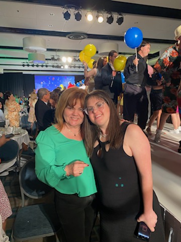 Jamie Schear (right) with one of the Castanedas Group Home owners; Iliana Castaneda